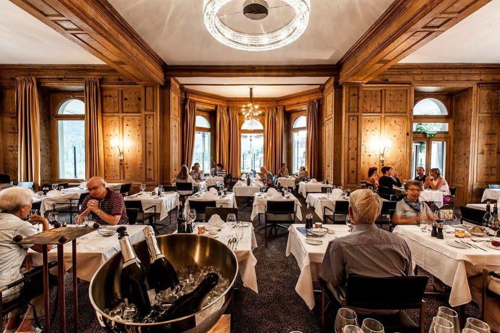 Hotel Belvedere Scuol Restoran fotoğraf